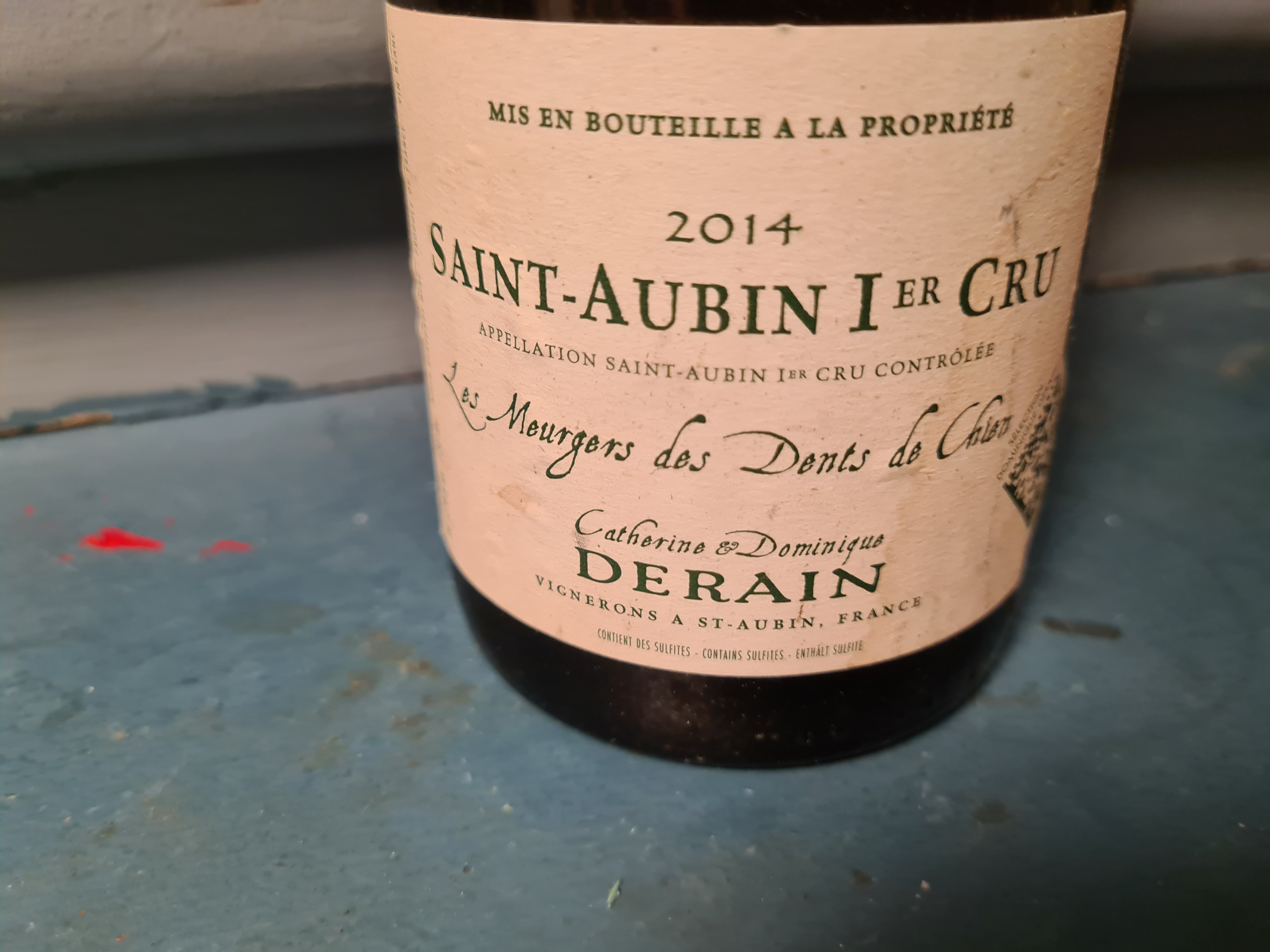 LES MURGERS DES DENTS DU CHIEN SAINT AUBIN PREMIER CRU 2014