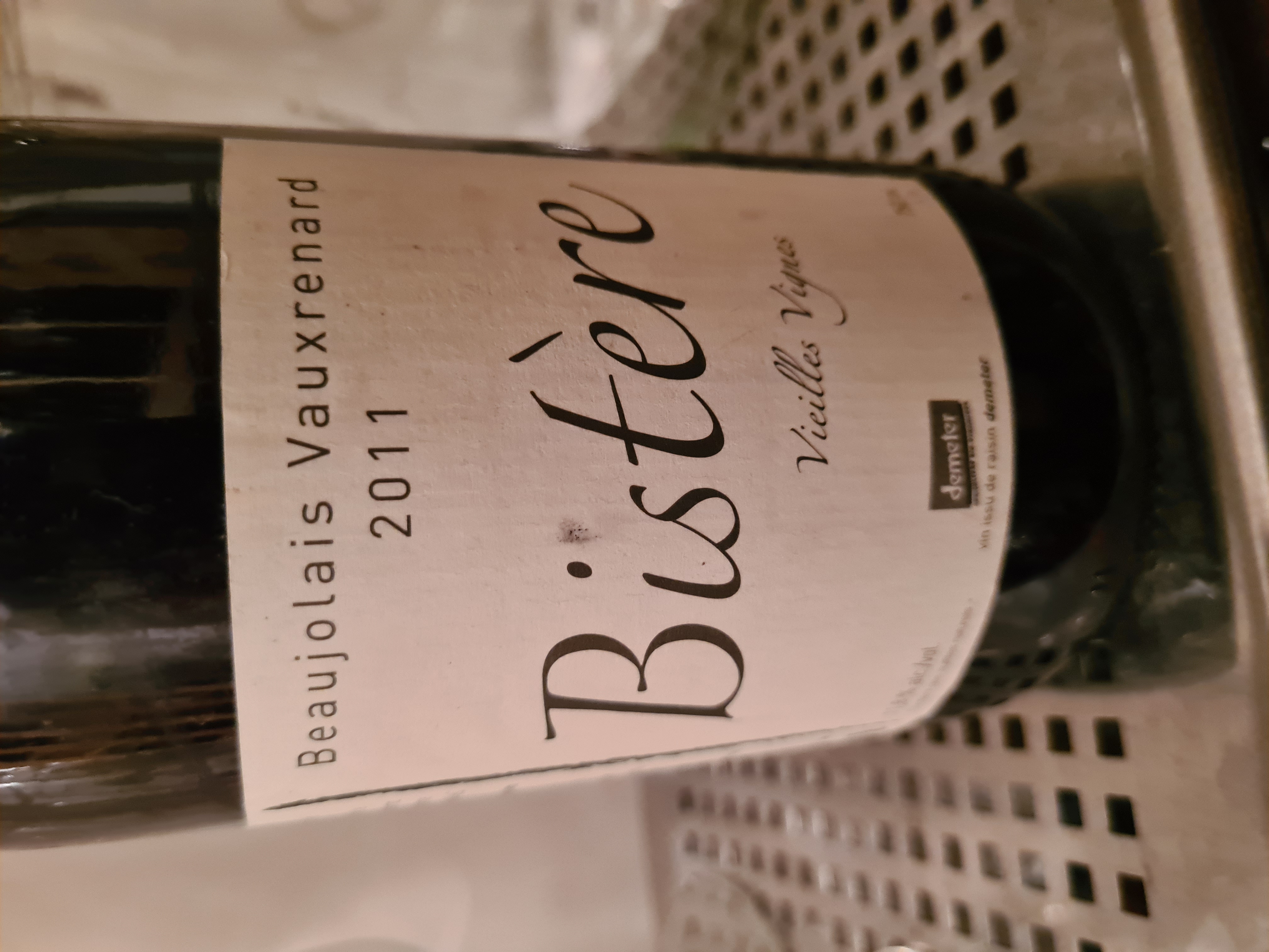 BISTERE VIEILLES VIGNE 2011