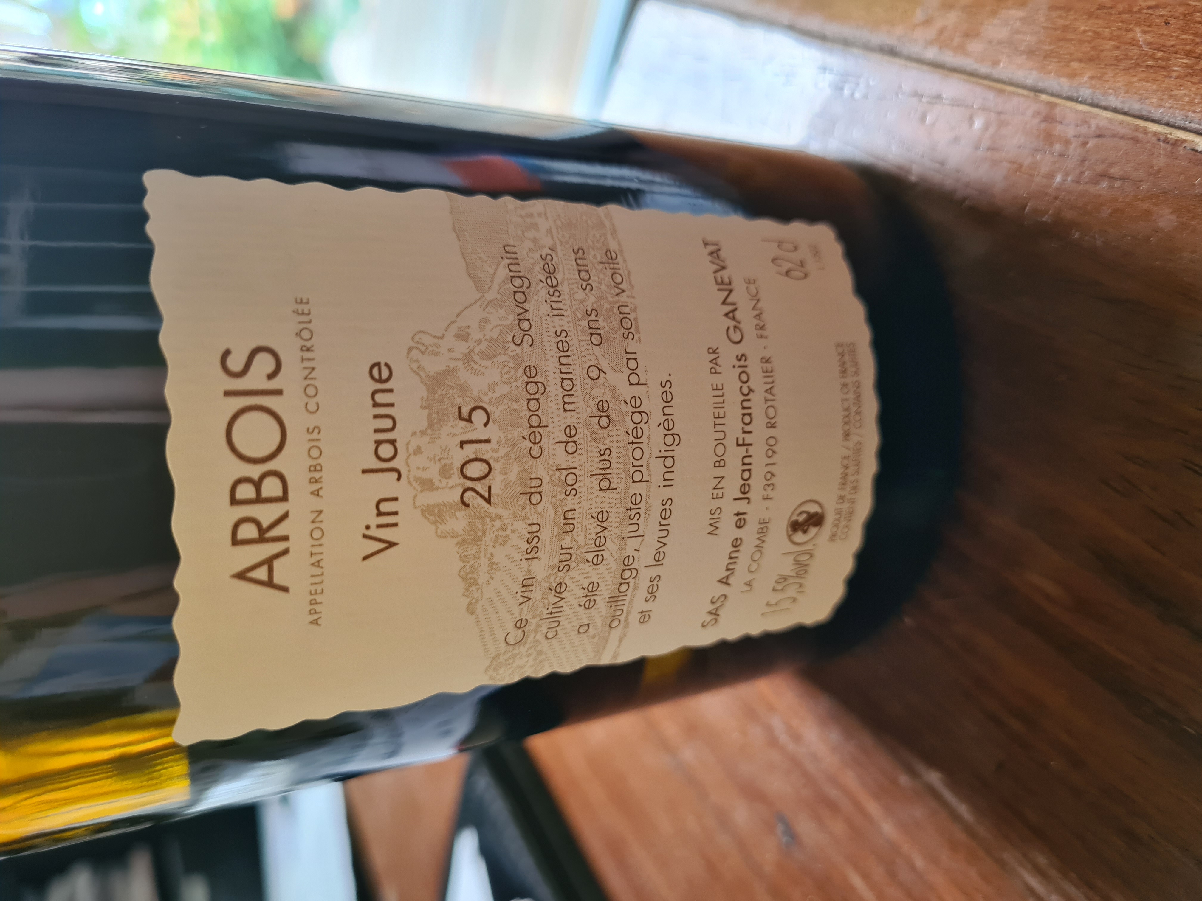 ARBOIS VIN JAUNE 2015